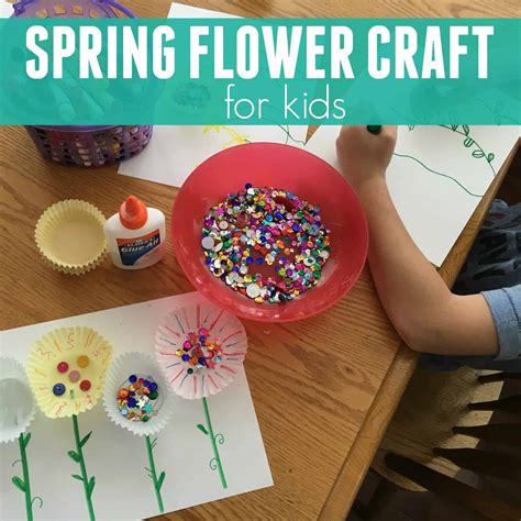 Simple Spring Flower Craft Toddler Approved