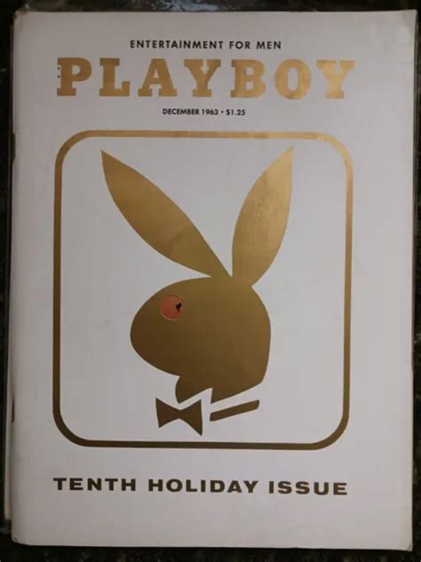 PLAYBOY MAGAZINE DECEMBER 1963 10th Tenth Holiday Issue Intact W