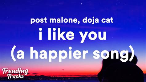 Post Malone I Like You A Happier Song Ft Doja Cat Clean Lyrics
