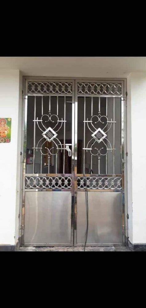 Silver Stainless Steel Door Grill For Home At Rs 950square Feet In