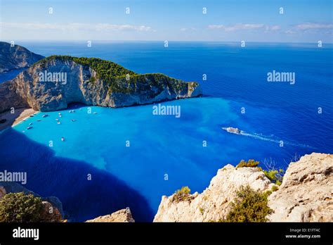 Grecia Isla Jónica La Isla De Zante Shipwreck Beach Fotografía De