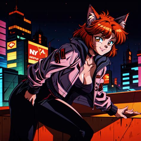 S Cyberpunk Catgirl Thief Tensor Art