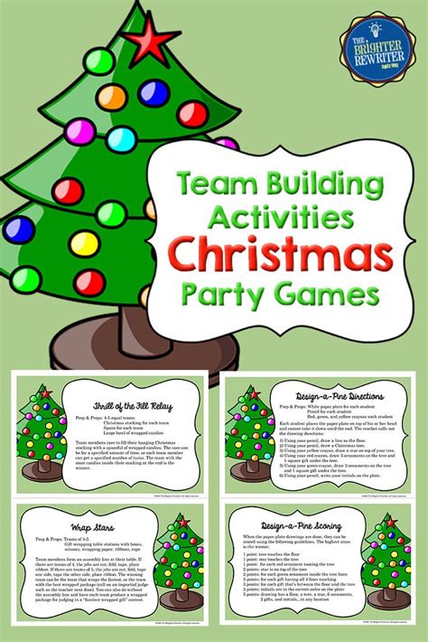 Christmas Party Activities Team Building Task Cards Christmas