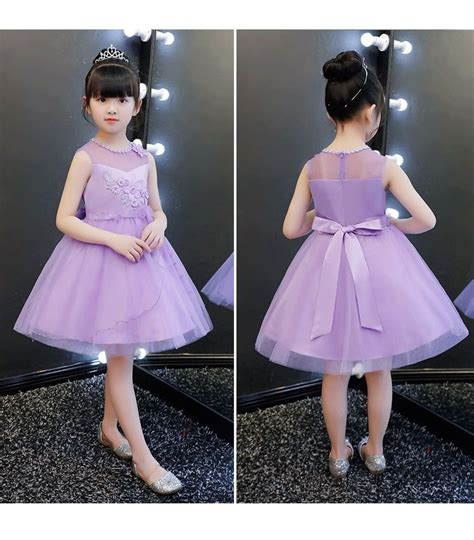 Mareya Trade Bowknot Flower Girl Dresses For Wedding Ball Gown Kids