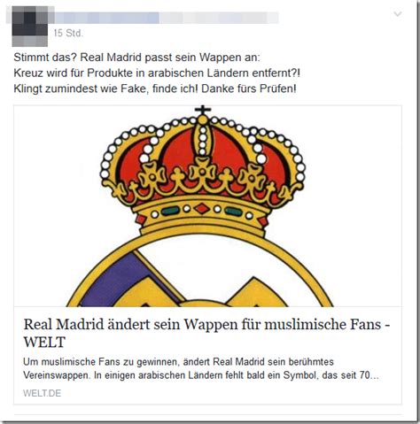 Die solidarität ist im wappen von real madrid sehr präsent. Ändert Real Madrid sein Wappen für muslimische Fans?