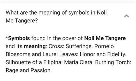 What Does The Symbols Signify The Cover Of Noli Me Tangere