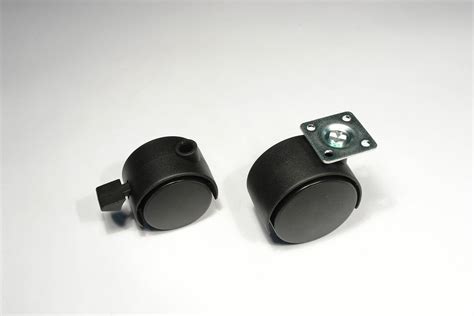 Nylon Hooded Casters Kw Rubber