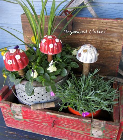 Using salvaged materials as garden art has evolved into a passionate hunt for treasures everywhere and thrifty creative people could transform. My Top Five Garden Junk Projects of 2014 | Organized Clutter