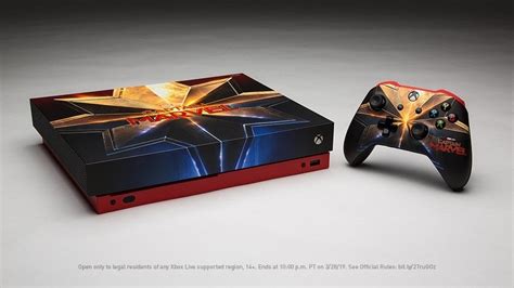 Heres How To Win A Captain Marvel Xbox One X Custom Console