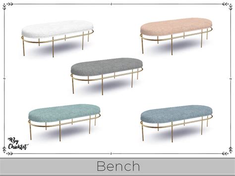 The Sims Resource Floral Dreams Bench