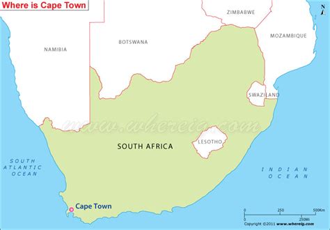 Where Is Cape Town Located Location Map Of Cape Town