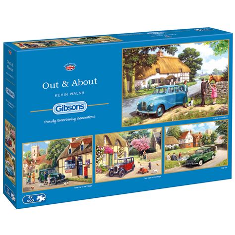 Spend a quiet evening in or a rainy afternoon completing this fun puzzle. Out and About 500 Piece Multi Pack Jigsaw Puzzle | Spilsbury