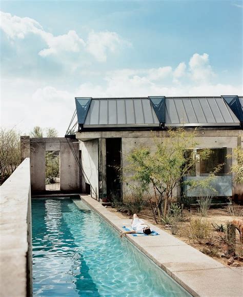 Tons of tropical trees decorate the yard which doesn't only beautify the area but also freshen it up at the same time. Small Space Swimming: Lap Pools | Pool houses, Swimming ...