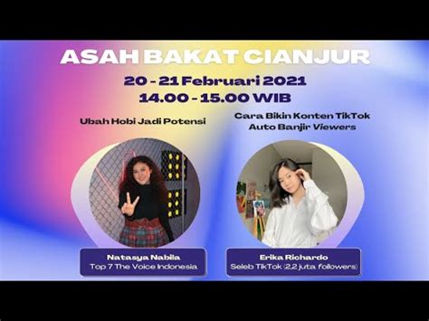 We did not find results for: Asah Bakat Cianjur Day 1: Ubah Hobi Jadi Potensi - YouTube