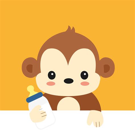Maybe you would like to learn more about one of these? Cute cartoon baby Monkey. - Download Free Vectors, Clipart Graphics & Vector Art