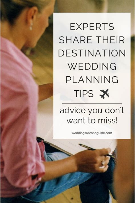 get insider information from experts in the destination wedding industry plus top tips from