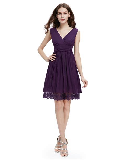 Ever Pretty Women Sexy Purple Ruched Cocktail Party Prom Dress 00279 Uk Size 10 Ebay