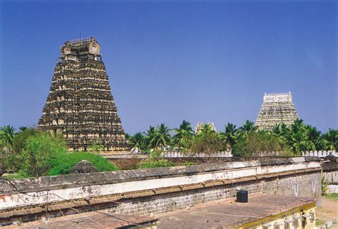 The Gopurams Of Sri Ranganathaswamy Temple In Tiruchirappalli
