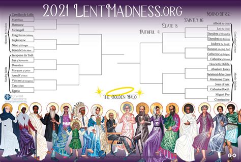 Ash wednesday wednesday, february 17 my lenten calendar: Bracket 2021 | Lent Madness - You decide who wins the ...