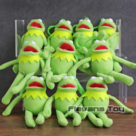 The Muppet Show Kermit Frog Mini Pendants Plush Dolls Soft Stuffed Toys