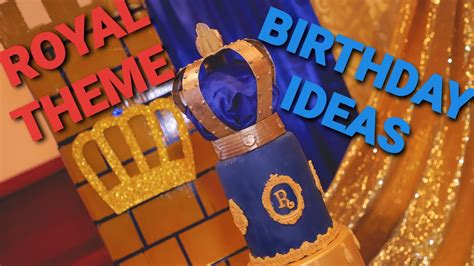 How To Decorate Royal Theme Birthday Party Using Cardboards