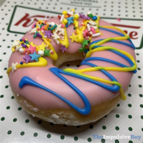 Review Krispy Kreme Original Filled Birthday Batter Doughnut The