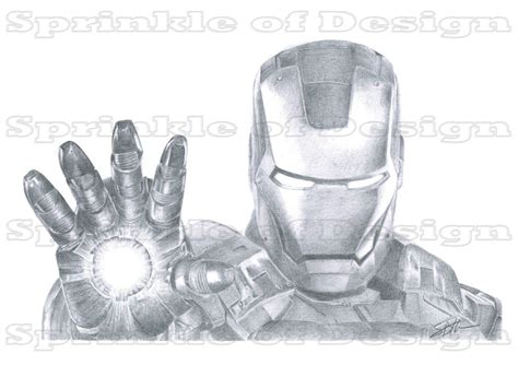 Marvel Iron Man Fan Art Pencil Drawing Original Etsy Iron Man Fan