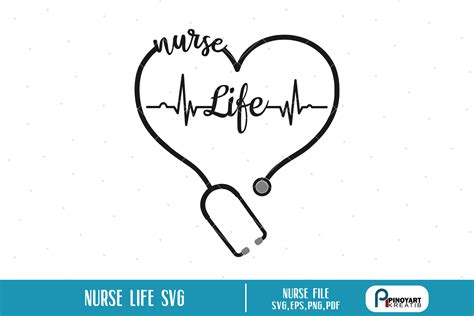 Nurse Svg Nurse Life Svg Nursing Svg Heartbeat Svg Svg 143324