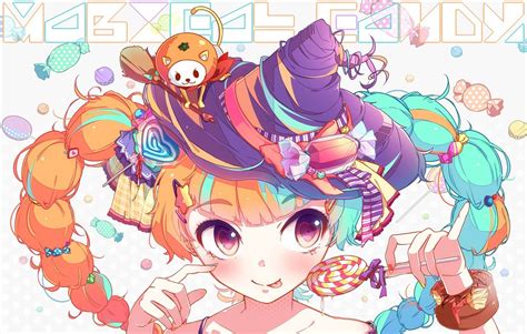 Cute Anime Girl Candy Wallpaper 1440x916 507057