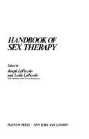Handbook Of Sex Therapy By Joseph Lopiccolo Open Library