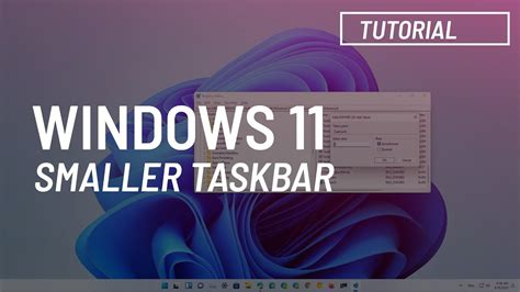 Windows 11 Make Taskbar Smaller Or Bigger Youtube