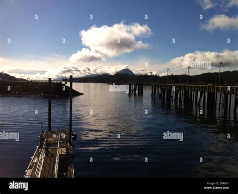 The Beautiful Port Town Ketchikan In Alaska Stock Photo Alamy