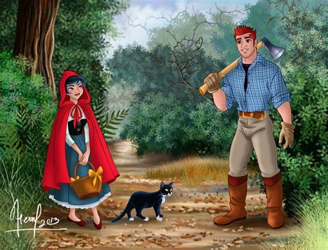 encuentro en el bosque by fernl on deviantart traditional fairy tales little red riding hood