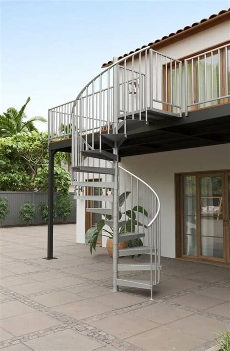 Econo Galvanized Steel Spiral Stair Salter Spiral Stair