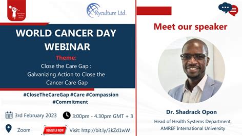 Galvanizing Action To Close The Cancer Care Gap World Cancer Day 2023 Ryculture Health And