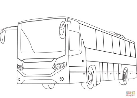 Bus Coloring Page Free Printable Coloring Pages