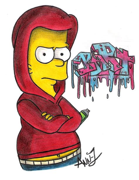 Gangstaa Bart Simpson By Wilbur Distiny On Deviantart