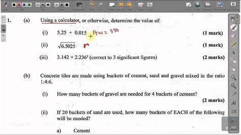 Cxc Csec Maths Past Paper 2 Question 1a May 2014 Exam Solutions Act