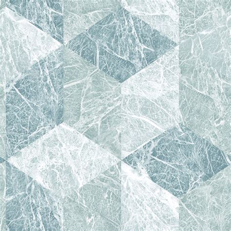 Dd347320 Rizzo Light Blue Geometric Stone Wallpaper By