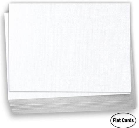Hamilco White Linen Cardstock Paper 45x625 A6 Blank Index Cards Card