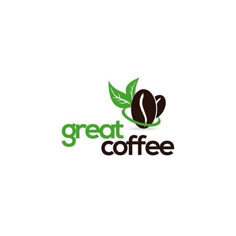 Coffee Bean And Green Leaves Logo 660776 Vector Art At Vecteezy