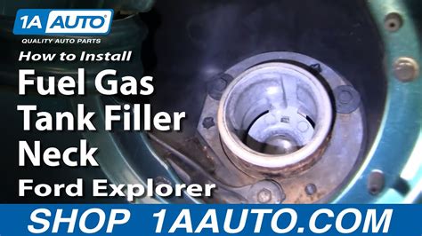 How To Install Replace Fuel Gas Tank Filler Neck Ford Explorer