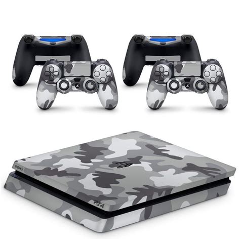 Skin Adesivo Protetor Ps4 Slim Cinza Camuflado Em Promoção Ofertas