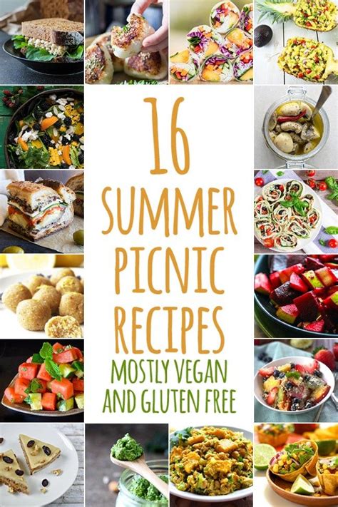 16 Summer Picnic Recipes Mostly Vegan And Gluten Free Vegan Picnic