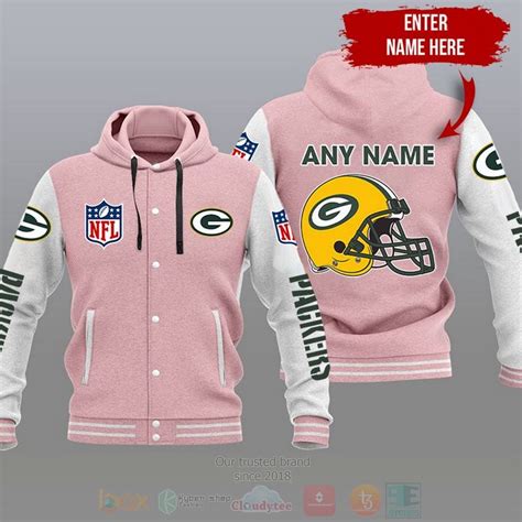 Hot Nfl Team Green Bay Packers Custom Name Varsity Zip Hoodie Express Your Unique Style With