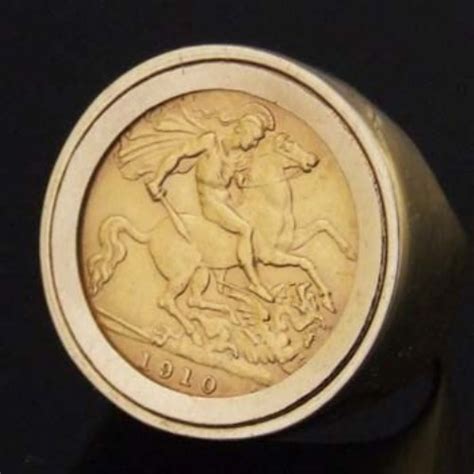 Lot 339 Half Sovereign In 9ct Gold Ring Mount