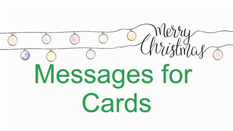 Christmas Messages To Write In A Christmas Card Use These Christmas