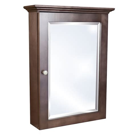 You can also opt for recessed medicine cabinets, which require you to cut an opening in your wall that the cabinet will sit in. Shop Small Cherry Stained Wall Mounted Medicine Cabinet ...
