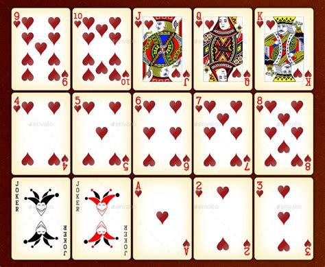 Playing Card Template Free 4 Best Set Of Playing Cards Printable