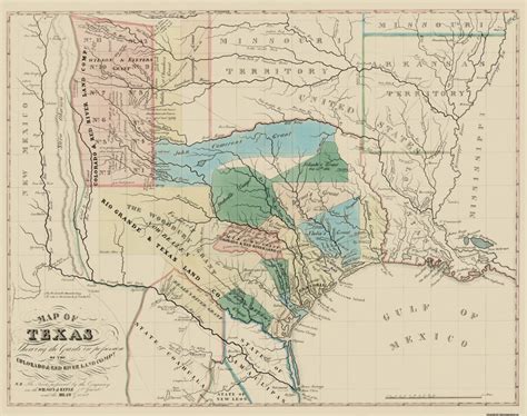 Texas Land Grants Map Printable Maps